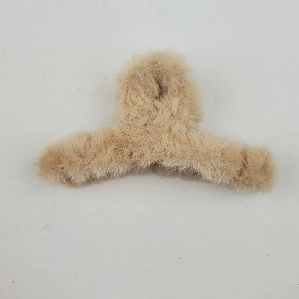 Plush hair claw clip hair accessories